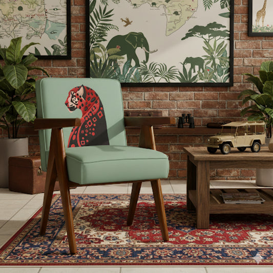 Cheetah in Flo Armchair