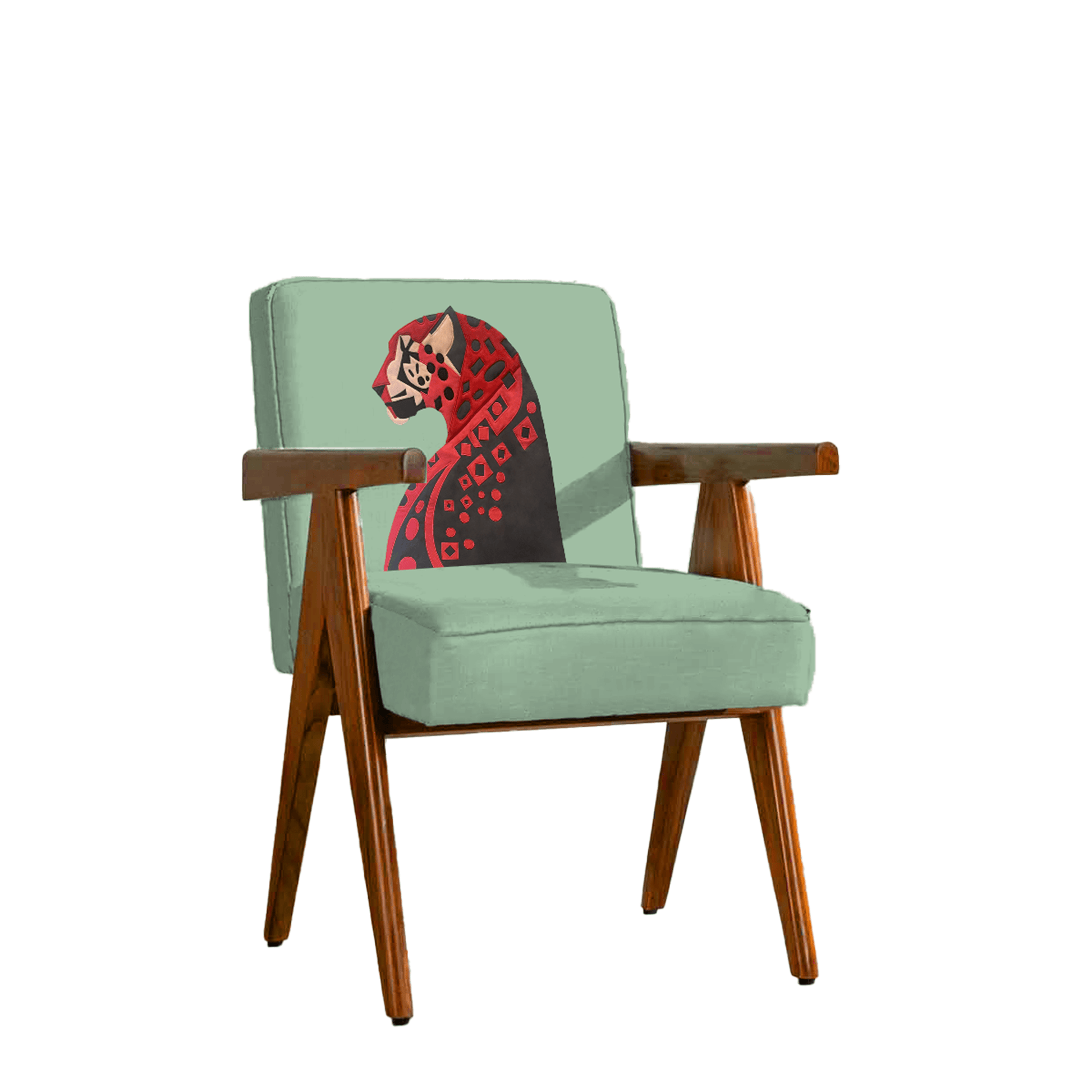 Cheetah in Flo Armchair