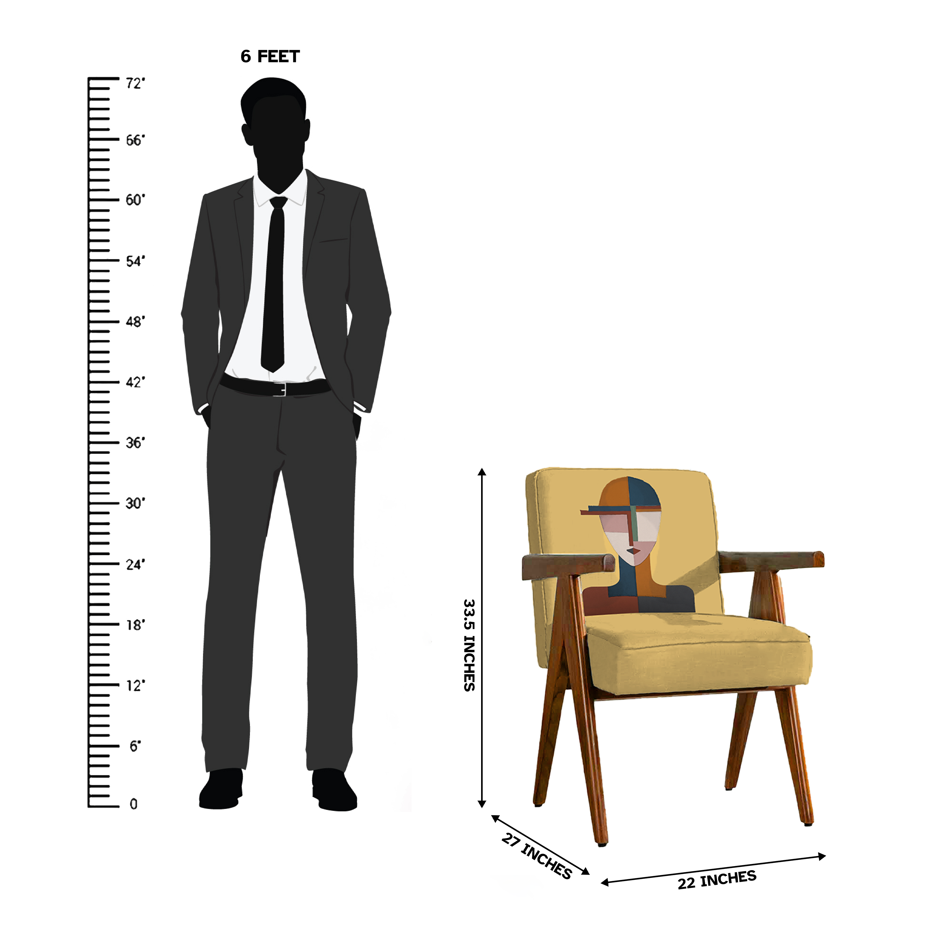 Reflection in Flo Armchair