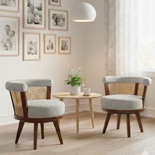 Zen Rattan Swivel Chair
