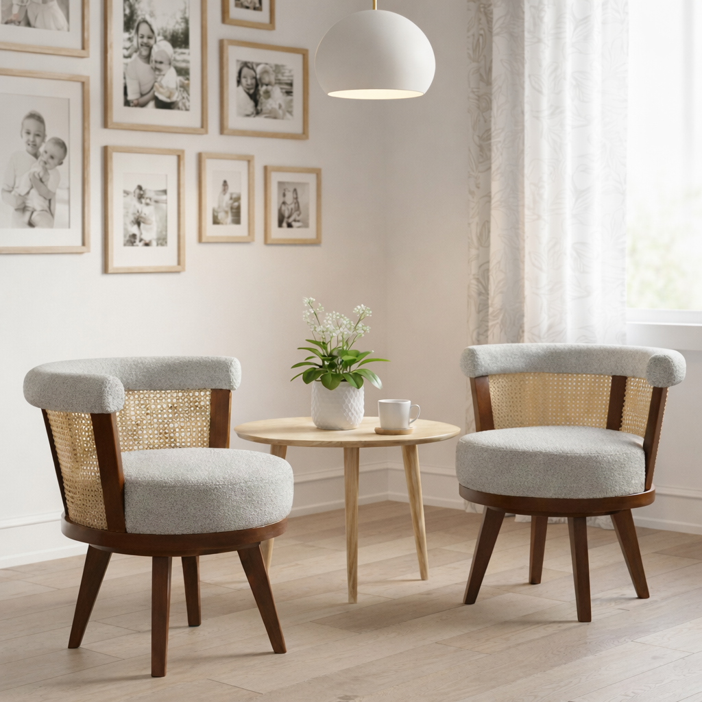 Zen Rattan Swivel Chair