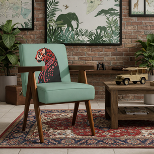 Cheetah in Flo Armchair